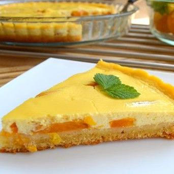 Meruňkový koláč s tvarohem