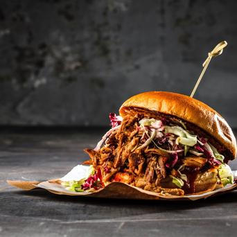 hovezi burger, projekt bio, zena
