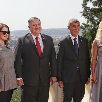 Mike Pompeo, Andrej Babiš, ministr zahraničí, USA, návštěva, setkání, Kramářova vila, Praha