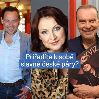 Kviz: Přiřadíte k sobě slavné české páry? Poutak