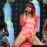 Lily Allen performs on the Pyramid Stage at Worthy Farm in Somerset, during the Glastonbury Festival