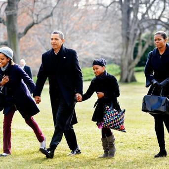 barack obama, žena