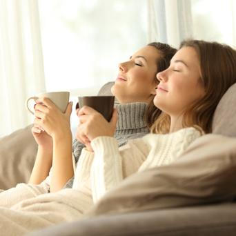 leden, relax, žena