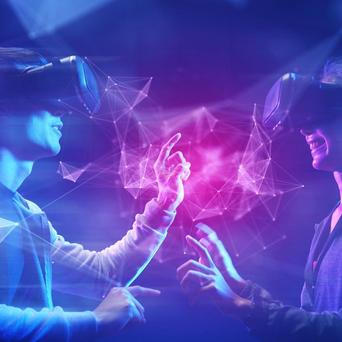 Metaverse, virtuální realita, žena