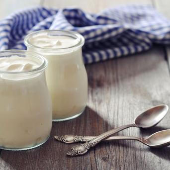 jogurt, žena