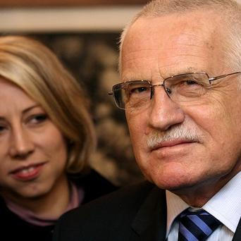 Václav Klaus mezi poslanci Strany zelených