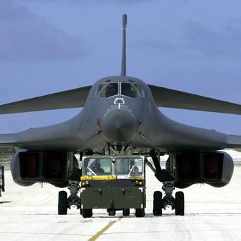 Bombardér B-1 Lancer na Guamu