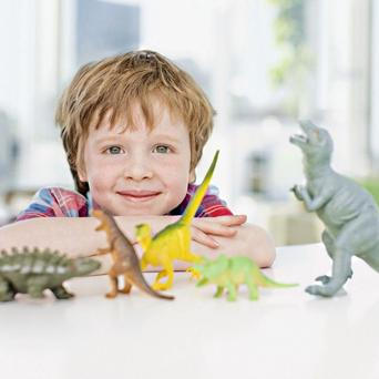 Dítě a dinosauři