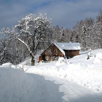 Sníh v Tanvaldu i jinde