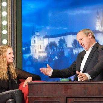 Tenistka Petra Kvitová v talk show Jana Krause