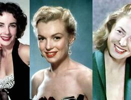 Marylin Monroe, Elizabeth Taylor, Ingrid Bergman