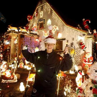 vanocni dekorace, zena