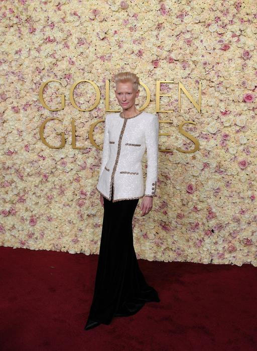 Tilda Swinton na Zlatých globech