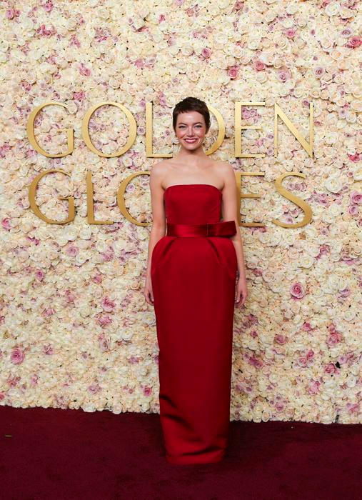 Emma Stone na Zlatých globech 2025