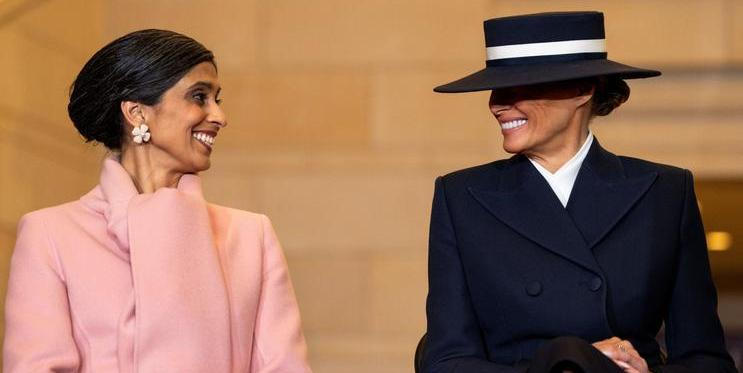 Trumpova inaugurace: Usha Vance a Melania Trump