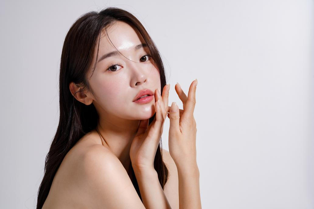 Korejka s krásnou pletí