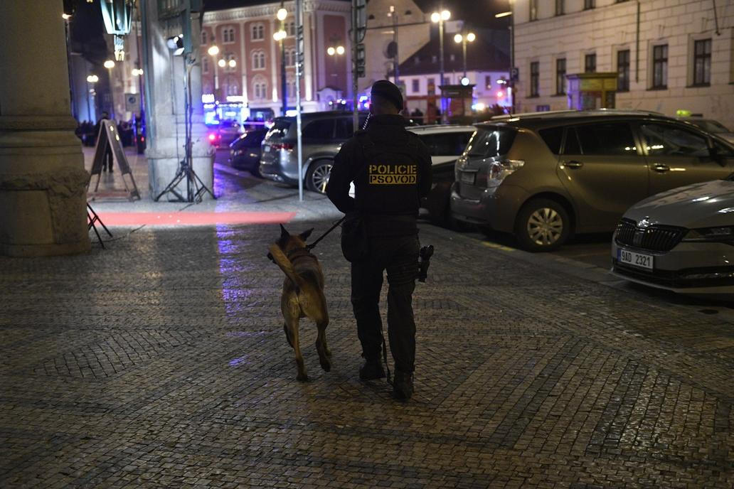 Pojicejní zásah v Obecním domě