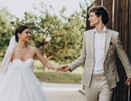 Svatba - nevěsta a ženich