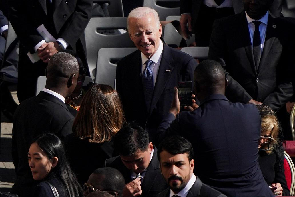 Pohřeb papeže Františka: Joe Biden