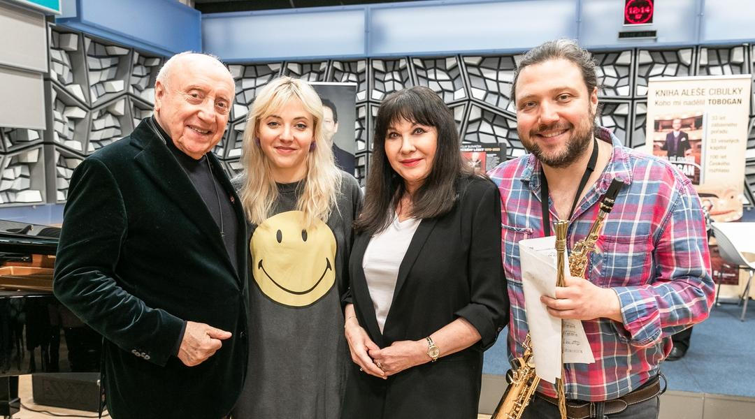 Felix Slováček, Anna Slováčková, Dagmar Patrasová, Felix Slováček jr.
