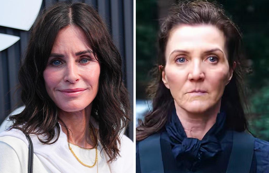 Courteney Cox a Michelle Fairley