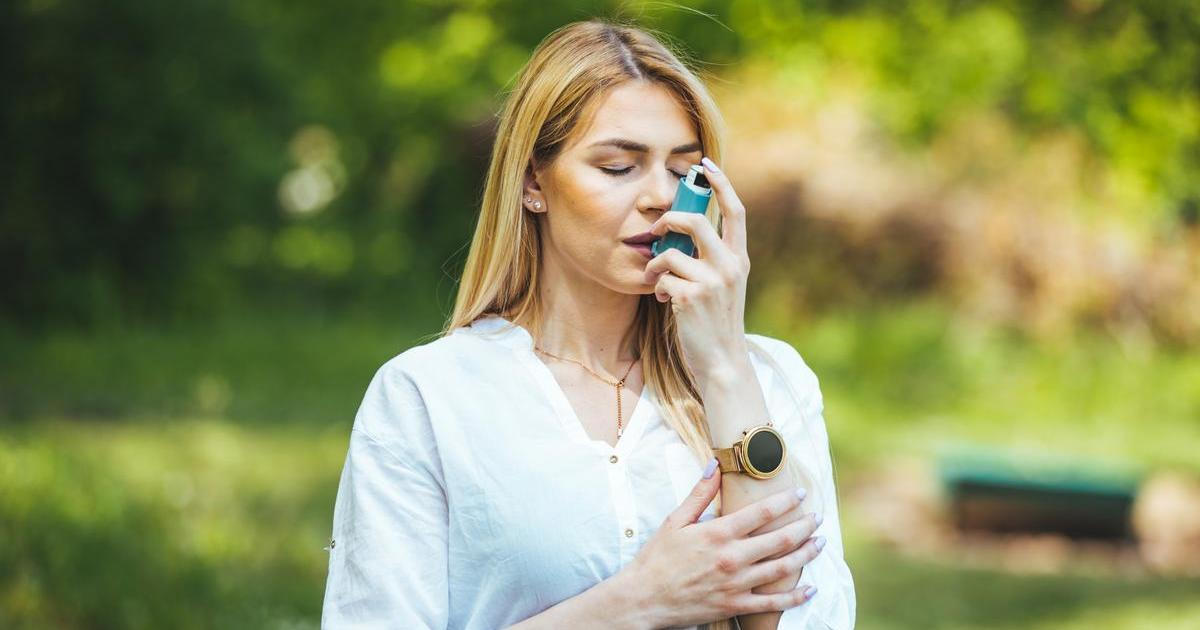 Žena s astmatem