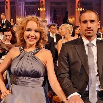 Lucie Vondráčková a Tomáš Plekanec