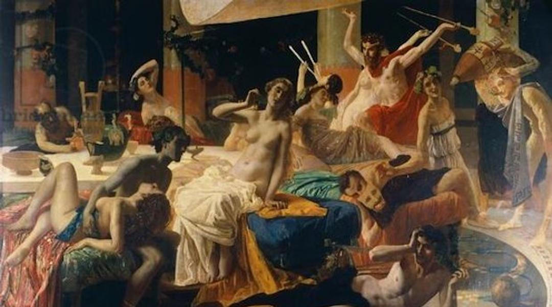 The orgies of Messalina, 1867-1868, by Federico Faruffini (1831-1869).
