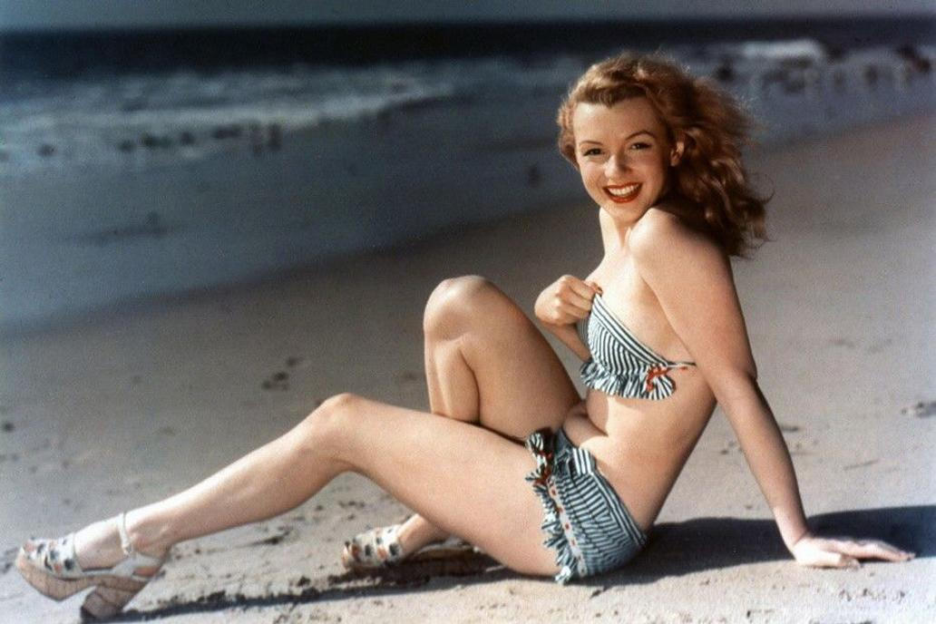 Marilyn Monroe v plavkách