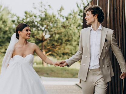 Svatba - nevěsta a ženich