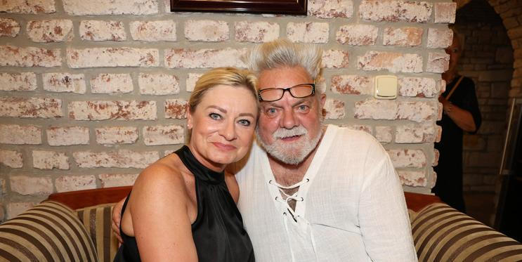 Václav Upír Krejčí s manželkou Lucií