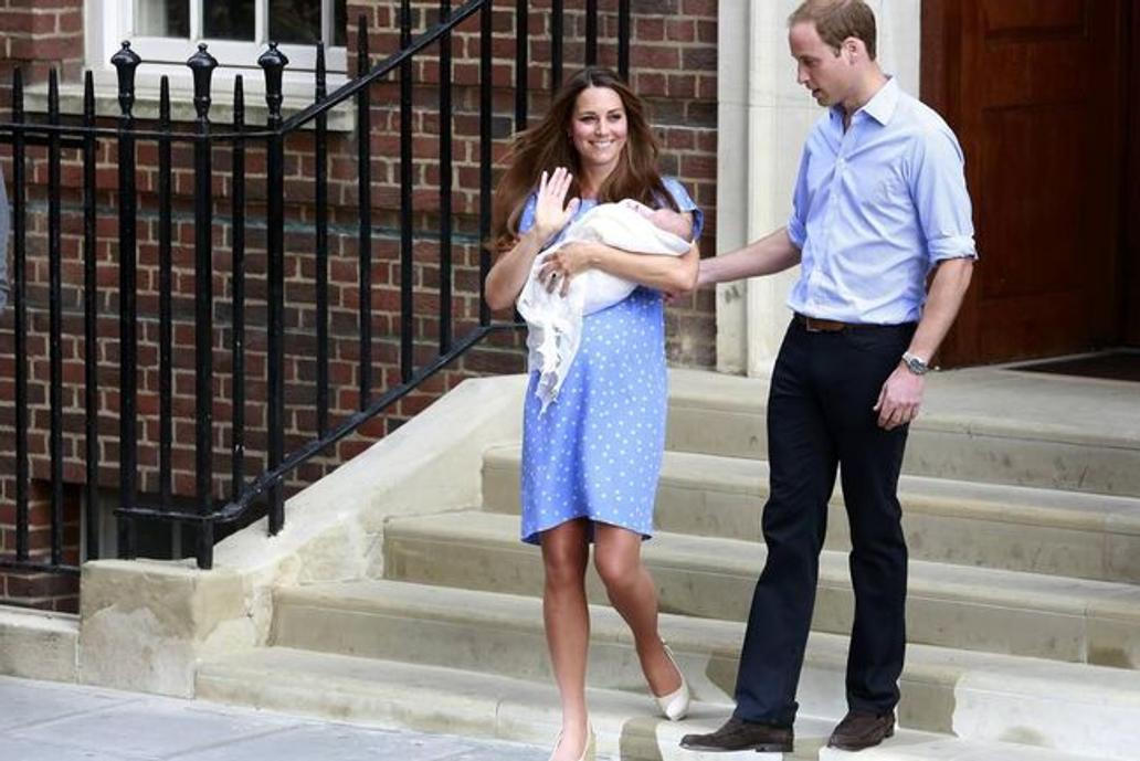 Princezna Kate, princ William a jejich prvorozený syn princ George