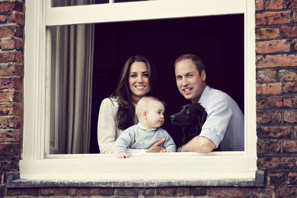 Princezna Kate, princ William a jejich prvorozený syn princ George