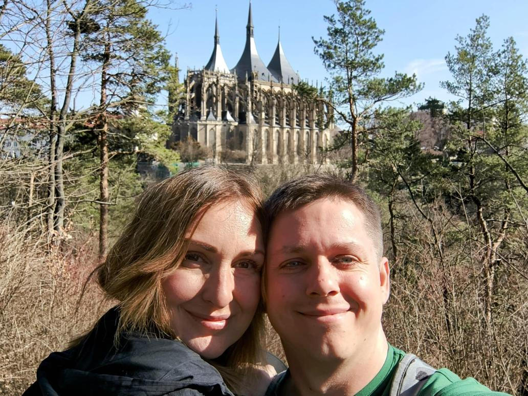 Petra Hacková s manželem