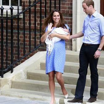 Princezna Kate, princ William a jejich prvorozený syn princ George