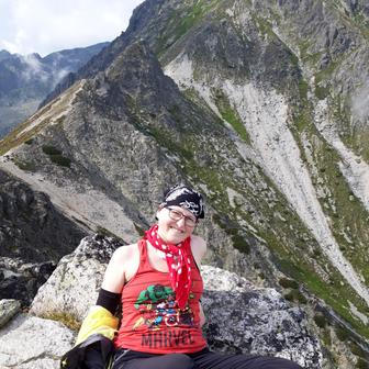 V srpnu 2020 jsme byli s manželem v Tatrách. Funěla jsem jak lokomotiva a každé tři kroky musela odpočívat, ale vylezla jsem to, jupí!
