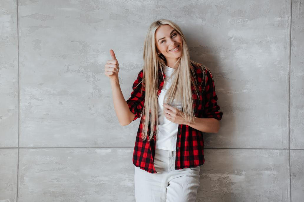 Spokojená a šťastná žena