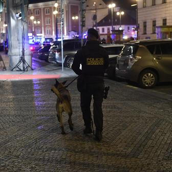 Pojicejní zásah v Obecním domě