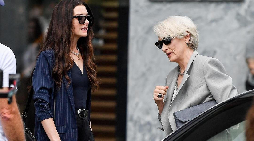 Natáčení Ďábel nosí Pradu 2: Anne Hathaway, Meryl Streep
