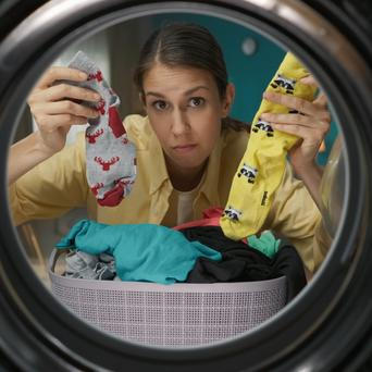 Ztracené ponožky v pračce