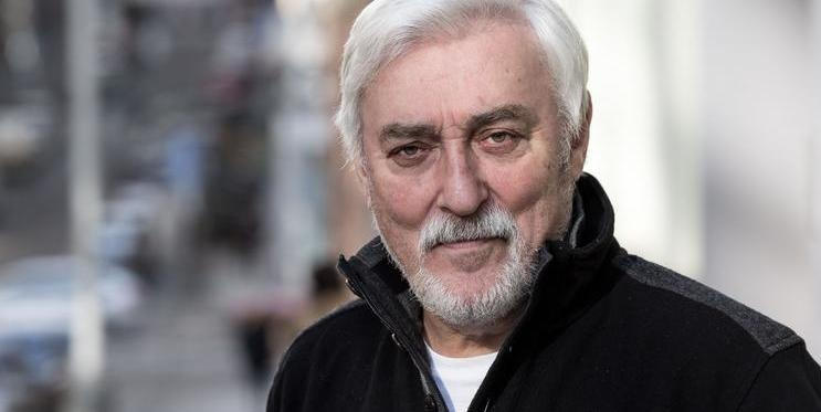 Moderátor Jan Rosák při rozhovoru 31. 1. 2019