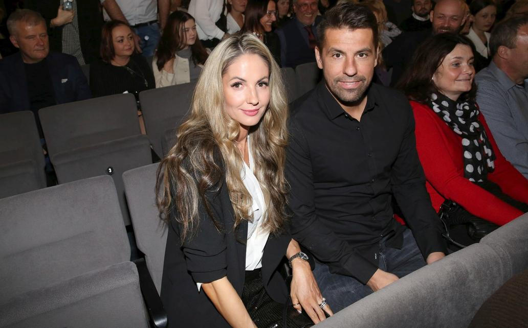 Milan Baroš s manželkou Terezou