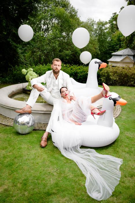 Svatba návrhářky Debbie Brown