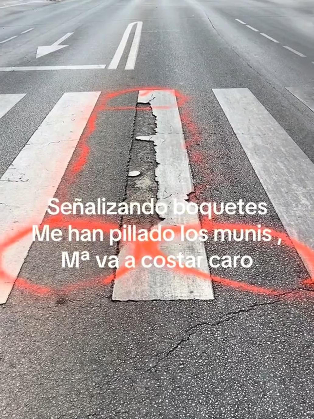 za penis namalovaný kolem výtluku dostal muž pokutu