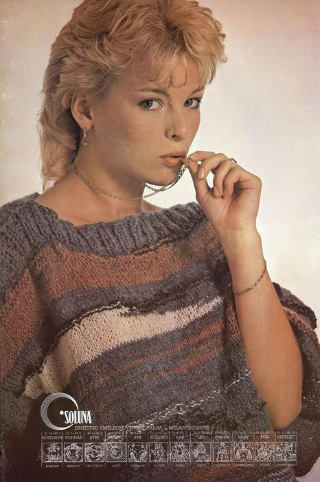 Reklama. Soluna - Družstvo umělecké výroby Praha, 80. léta.