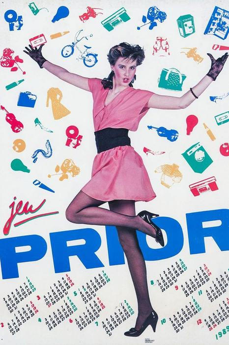 Prior, plakát s kalendáriem na rok 1989, foto Peter Francisci, 1988, zdroj: soukromá sbírka.