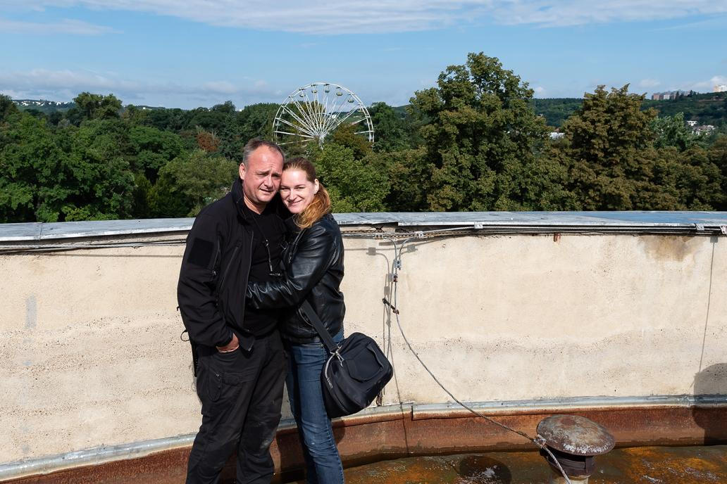 Martin Ketner s manželkou Martin Ketner s manželkou