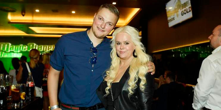 Monika Binias se svým manželem, hokejovým trenérem Petrem Biniasem