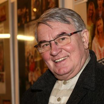 Vlastimil Harapes na oslavě čtyřicátých narozenin ředitele soutěže Muž roku Davida Novotného (2. 3. 2020 v pražském Divadle U Hasičů).