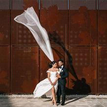 Ten závoj má lepší taneční pohyby než většina hostů